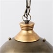 Mercana Dawson I 13x13.5 Silver Toned Metal Dome Pendant Light