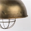 Mercana Dawson I 13x13.5 Silver Toned Metal Dome Pendant Light