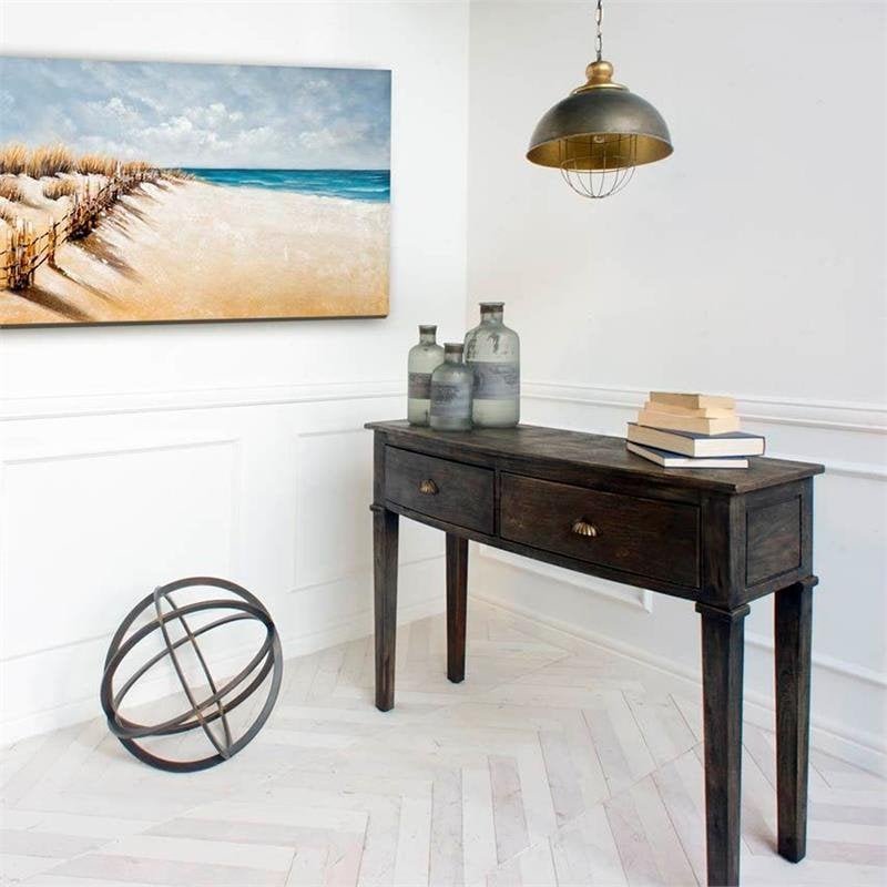 Mercana Dawson II Metal Antiqued Gold Pendant Dome Light