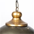 Mercana Dawson II Metal Antiqued Gold Pendant Dome Light