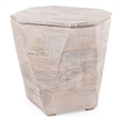 Mercana Stowe II 23L x 21W x 20H Octagonal Light Brown Solid Wood Side/End Table
