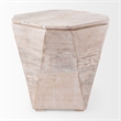Mercana Stowe II 23L x 21W x 20H Octagonal Light Brown Solid Wood Side/End Table
