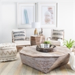 Mercana Stowe II 23L x 21W x 20H Octagonal Light Brown Solid Wood Side/End Table