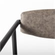Mercana Langston Brown Faux-Leather Seat Black Iron Dining Chair (Set of 2)
