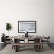 Mercana Langston Brown Faux-Leather Seat Black Iron Dining Chair (Set of 2)