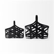 Mercana Tyrell Set of 2 Black Iron Metal Baskets
