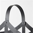 Mercana Tyrell Set of 2 Black Iron Metal Baskets