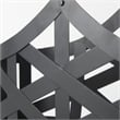Mercana Tyrell Set of 2 Black Iron Metal Baskets