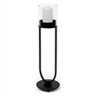 Mercana Salah I Small Black Metal Iron Table Candle Holder