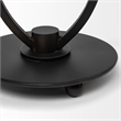 Mercana Salah I Small Black Metal Iron Table Candle Holder