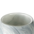 Mercana Volta II Tall White/Gray Abstract Pattern Ceramic Vase
