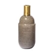 Mercana Toba II Tall Brown/Gold Spotted Glass Gourd Style Vase