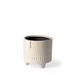 Mercana Jacob I Short White Ceramic Smiling Face Vase