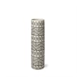 Mercana Uhura I Small Cream/Black Patterned Cylindrical Ceramic Vase