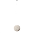 Mercana Theta 15.5x14.5 White-Washed Wood Beaded Pendant Light