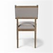 Mercana Teton I Grey Fabric Wrap Brown Wooden Base Dining Chair (Set of 2)