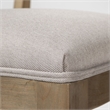 Mercana Teton I Grey Fabric Wrap Brown Wooden Base Dining Chair (Set of 2)