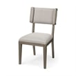 Mercana Tenton II Grey Fabric Seat Brown Wood Frame Dining Chair (Set of 2)