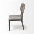 Mercana Tenton II Grey Fabric Seat Brown Wood Frame Dining Chair (Set of 2)