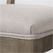 Mercana Tenton II Grey Fabric Seat Brown Wood Frame Dining Chair (Set of 2)
