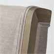 Mercana Tenton II Grey Fabric Seat Brown Wood Frame Dining Chair (Set of 2)