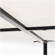 Mercana Lucas II Marble & Metal Coffee Table in Black and White