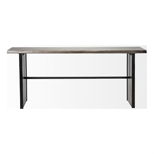 Mercana Ledger II 70 x 30 Live-Edge Wooden Medium Brown Console Table