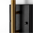 Mercana Tremont I 13x22 Black/Gold Metal Conical Shade Wall Sconce