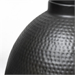 Mercana Minerva 19x22 Metallic Gray Hammered Detail Pendant Light
