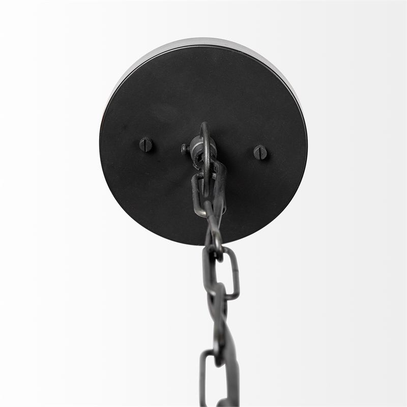 Mercana Minerva 19x22 Metallic Gray Hammered Detail Pendant Light