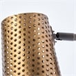 Mercana Wesley I 11x10.2 Gold Toned Perforated Metal Cone Wall Sconce