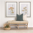 Mercana Solis II 50x18 Light Brown Wood Base Beige-Toned Woven Cushion Bench