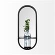 Mercana Katherine Wall Mounted Mirror w/Glass Bottle for Botanicals or Floral