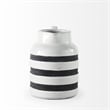 Mercana Harmon I Small White/Charcoal Ceramic Jug