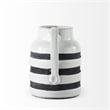 Mercana Harmon I Small White/Charcoal Ceramic Jug