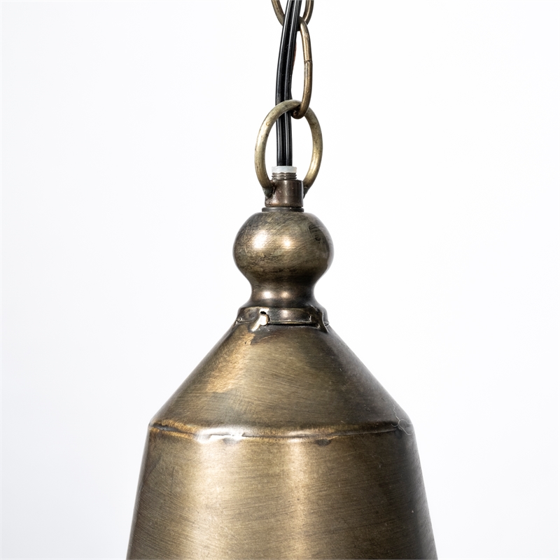 Mercana Furniture Tahla 14x 14.5 Gold Toned Metal Cage Pendant Light
