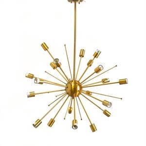 Mercana Edisonna II 20 Bulb Chandelier in Gold