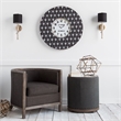 Mercana Sabinal II Resin Tree Branch Fabric Shade Wall Sconce in Gold