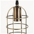 Mercana Hines I 4x8 Antiqued-Brass Metal Cage Pendant Light
