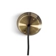 Mercana Hines I 4x8 Antiqued-Brass Metal Cage Pendant Light