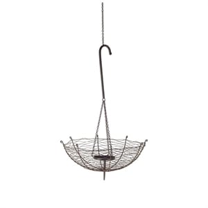 Mercana Furniture Rihanna II Medium Black Metal Umbrella Candle Holder Lantern