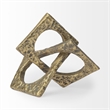 Mercana Furniture Delaunay I Large Gold Hammered Metal Rustic Links