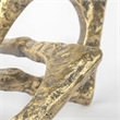 Mercana Furniture Delaunay I Large Gold Hammered Metal Rustic Links