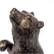 Mercana Sleuth Grizzly Bear Chrome Resin Weighted Bookends (set of 2)