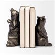 Mercana Sleuth Grizzly Bear Chrome Resin Weighted Bookends (set of 2)