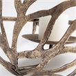 Mercana Lana I Single Metal Bronze/Champagne Toned Wall Candle Holder