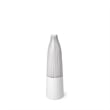 Mercana Furniture Kira I Small White Pinstripe Ceramic Vase