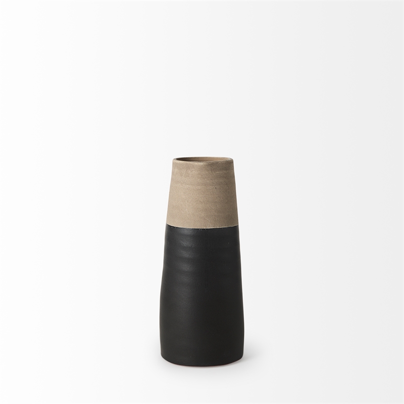 Mercana Garand I Small Two-Toned Black/Natural Ceramic Jug