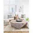 Mercana Whittier Small Brown Wood Mirrored Base Tray