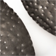 Mercana Lanx Set of 3 Decorative Black/Grey Metal Plates